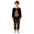 thumbnail image 2 of WOYY Boys Halloween Pajamas Pumpkin Graphic Long Sleeve Top Pants Sleepwear PJ, Sizes 2-12, 2 of 3