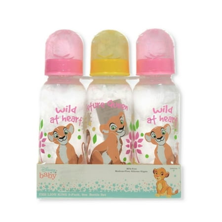 BABY BOTTLE SET 3 - GIRLS - DISNEY LION KING SIMBA PINK - 9 oz BPA FREE