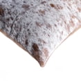 thumbnail image 2 of 18" x 18" x 5" Salt And Pepper Brown And White Cowhide  Pillow, 2 of 2