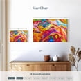 thumbnail image 4 of Elephant Stock Fluid Marble Abstract Wall Art - Horizontal Canvas Wall Art - Living Room Wall Decor - Abstract Canvas - Turquoise And Orange Decor - 12" x 8", 4 of 8