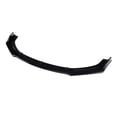 thumbnail image 4 of Universal Front Lip Splitter Body Kit Front Spoiler Lip Air Dam Chin Front Bumper Lip Lower Protector Gloss Black, 4 of 9