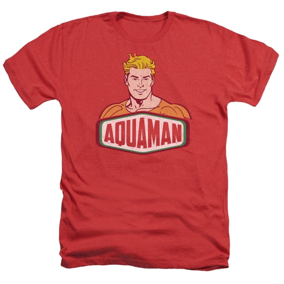 Dco - Aquaman Sign - Heather Short Sleeve Shirt - Small