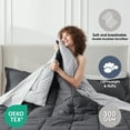 thumbnail image 3 of LammaLoe Queen Comforter Set, With Sheets, Bed In A Bag 7 Piece, Bedding Set, Dark Grey, 3 of 7