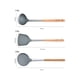 thumbnail image 5 of Silicona cocina raspador silicona colador de silicona cuchara utensilio de cocina (gris), 5 of 7
