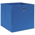 thumbnail image 2 of Cajas de almacenamiento VidaXL, cubos plegables azules de 32 x 32 x 32 cm, juego de 4, 2 of 5