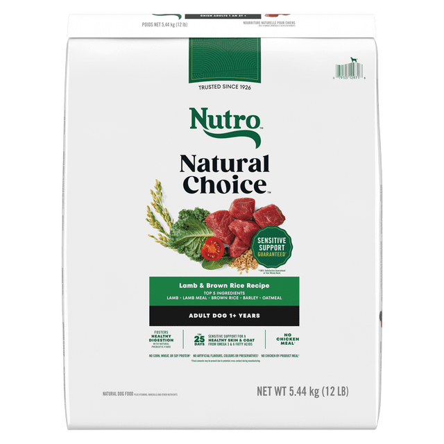 Nutro Natural Choice Adult Dry Dog Food Lamb & Brown Rice Recipe 5.44kg