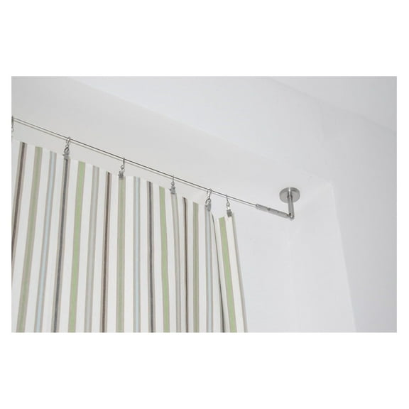 DIGNITET Curtain Drapes Wire 197 "  24 Rings with Clips Set, New