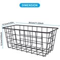 thumbnail image 3 of 2 Pcs Panier en Fil Métallique Rangement Mural Industriel Vintage, 3 of 7