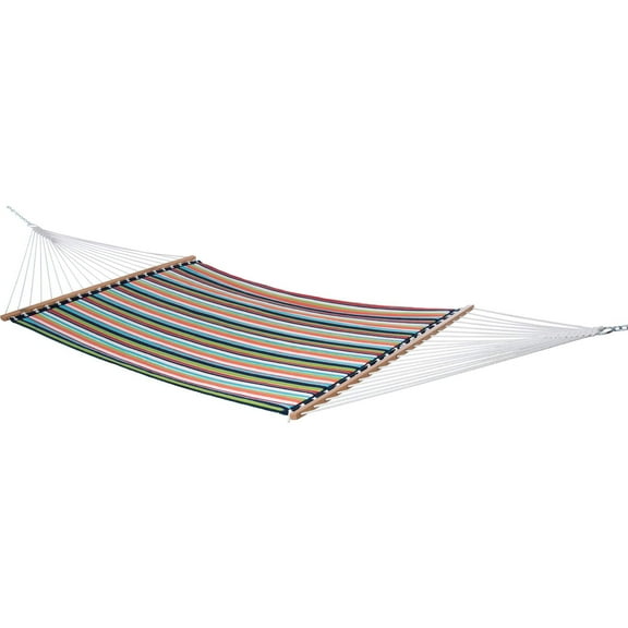 Vivere Sunbrella Double Quilted Spreader Bar Hammock - Confetti