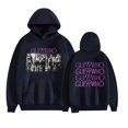thumbnail image 1 of GUE Double Sided Pattern Hoodies For Unisex Vintage Pullovers,S,Navy blue1, 1 of 2