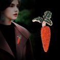 thumbnail image 5 of Linaichen Carrot Rhinestone Brooches - Party Favors & Gifts, 5 of 8