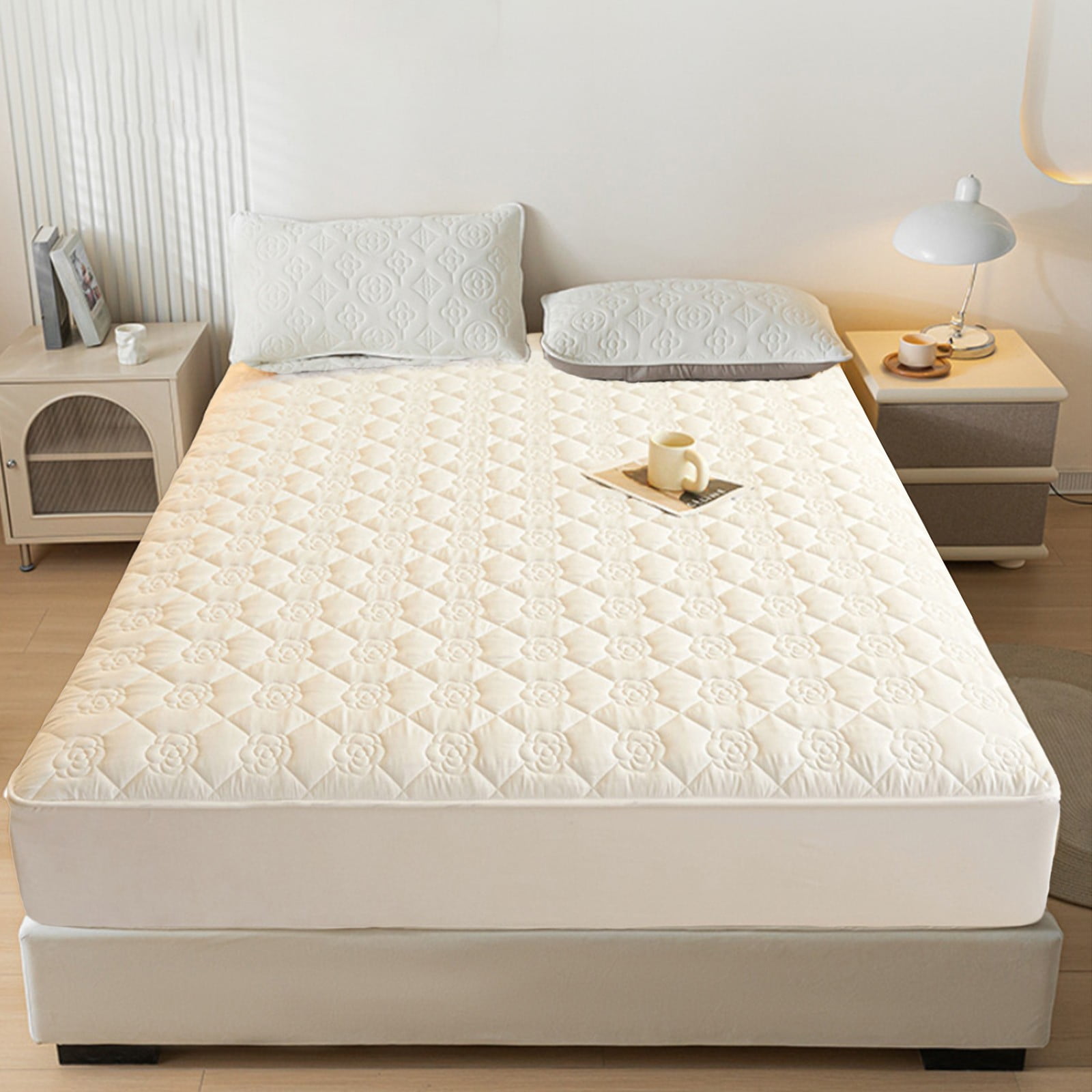 Tgbvmt Waterproof Fitted Sheet 78.7x59In Mattress Protective Cover Design Organizer For Anti Slip Fit Waterproof Stainproof Breathable Quiet Home Hotel Dorm Bedroom Bedding Decor Sheets