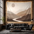 thumbnail image 6 of Neutral Minimalist Mountain Landscape with Round Sun, Calming Boho Art for Nature Lovers, Nature Inspired Decor, Housewarming Gift Tapestry Wall Hanging for Bedroom and Living Room, 6 of 7