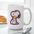 thumbnail image 6 of CafePress - Peanuts Flair Snoopy And Woodstock 15 Oz Ceramic L - 15 oz Ceramic Large White Novelty Mug, 6 of 6
