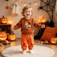 thumbnail image 2 of JFOPQVSM Boys' Set Halloween Clothing Round Neck Hoodie Two Piece Set Spring and Clothing, 2 of 9