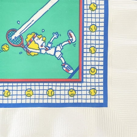 Adult Birthday Vintage 'Tennis Time' Small Napkins (20ct)