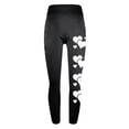 thumbnail image 4 of lcziwo Womens Compression Athletic Yoga Pants Fashion Graphic Print Leggings Casual Stretch High Waisted Workout Legging Pant for Gym Running Black XL,, 4 of 5