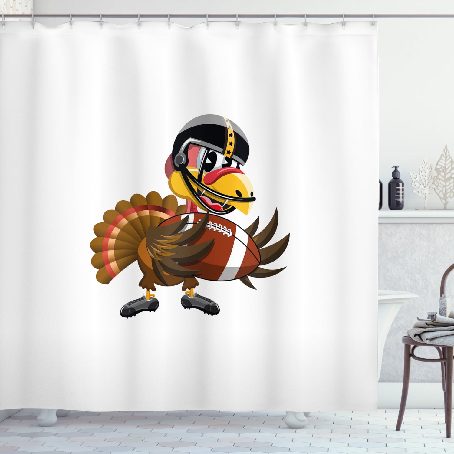 Cartoon Fox Be Cool Shower Curtain Home Bathroom Decor Fabric & 12hooks 71*71in 