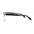 thumbnail image 3 of Trendy Hipster Keyhole Horn Rim Colorful Reading Glasses Green +3.25, 3 of 4