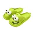 thumbnail image 5 of EHJRE Big Eyed Dog Shaped Slippers Summer Casual Hole Shoes for Bathroom Birthday Gift Green 36 to 37, 5 of 9