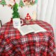 thumbnail image 3 of Bandera de mesa navideña con copos de nieve a cuadros, mantel para el hogar, mueble de TV, mantel para mesa de café, funda de toalla, 3 of 6