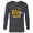 Charcoal Heather, variant on Star Wars Classic Movie Characters Retro Toon Birthday Squad - Long Sleeve T-Shirt for Men - Customized-White
