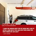 thumbnail image 3 of HARKEN - Kayak Hoist | Overhead Garage Storage, Lifts Load Evenly, Safe Anti-Drop System, 4:1 Mechanical Advantage, Smart Garage Organization for Canoe, SUP, Paddle Board, Surfboard, Wakeboard, Kayak, 3 of 5