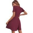 thumbnail image 7 of Anyshow Women's Short Sleeve Sundress Summer Casual Wrap V Neck A-Line Beach Dresses 2025, 7 of 7