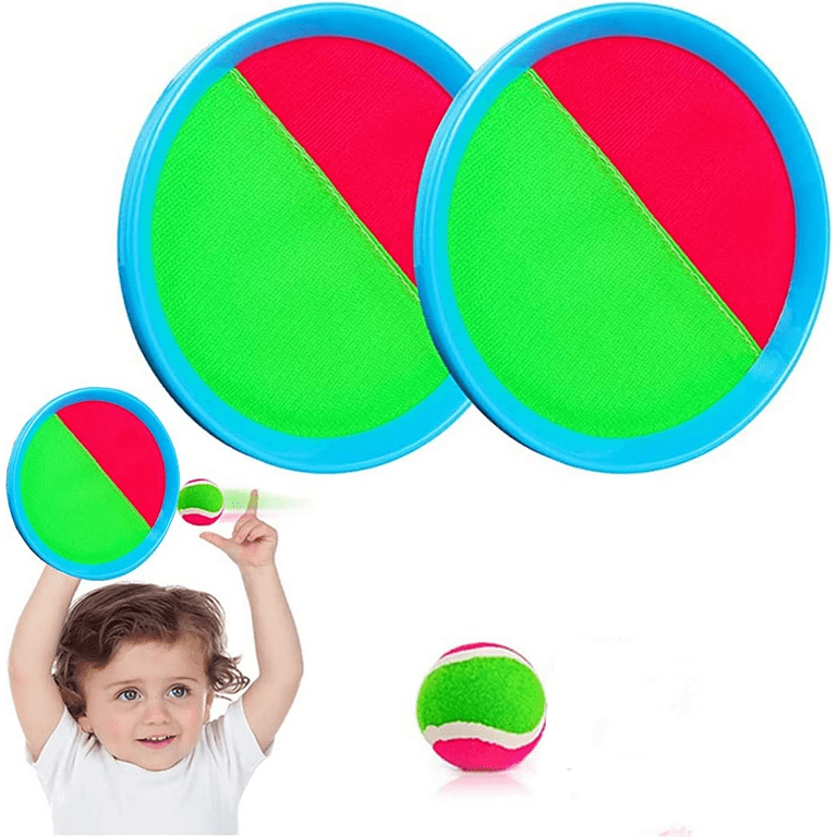 Toss and Catch Ball Game Set, Catch Game Toys with 2 Paddles and 1 Ball,  Happon Outdoor Paddle Ball Beach Games Backyard Ball Throw Sports Games for