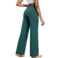 thumbnail image 2 of NELEUS ButterSoftFlex Womens Wide Leg Pants Athletic Yoga Legging Casual Sweatpants with Side Pockets,Dark Green,US Size M, 2 of 11
