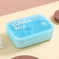 thumbnail image 6 of Lenkho 5-Compartment Bento Lunch Box with Clear Lid, Leak-Proof Food Container, BPA-Free Reusable Meal Prep Box, Portable Lunch Container for Work, School and Daily Use, 6 of 6