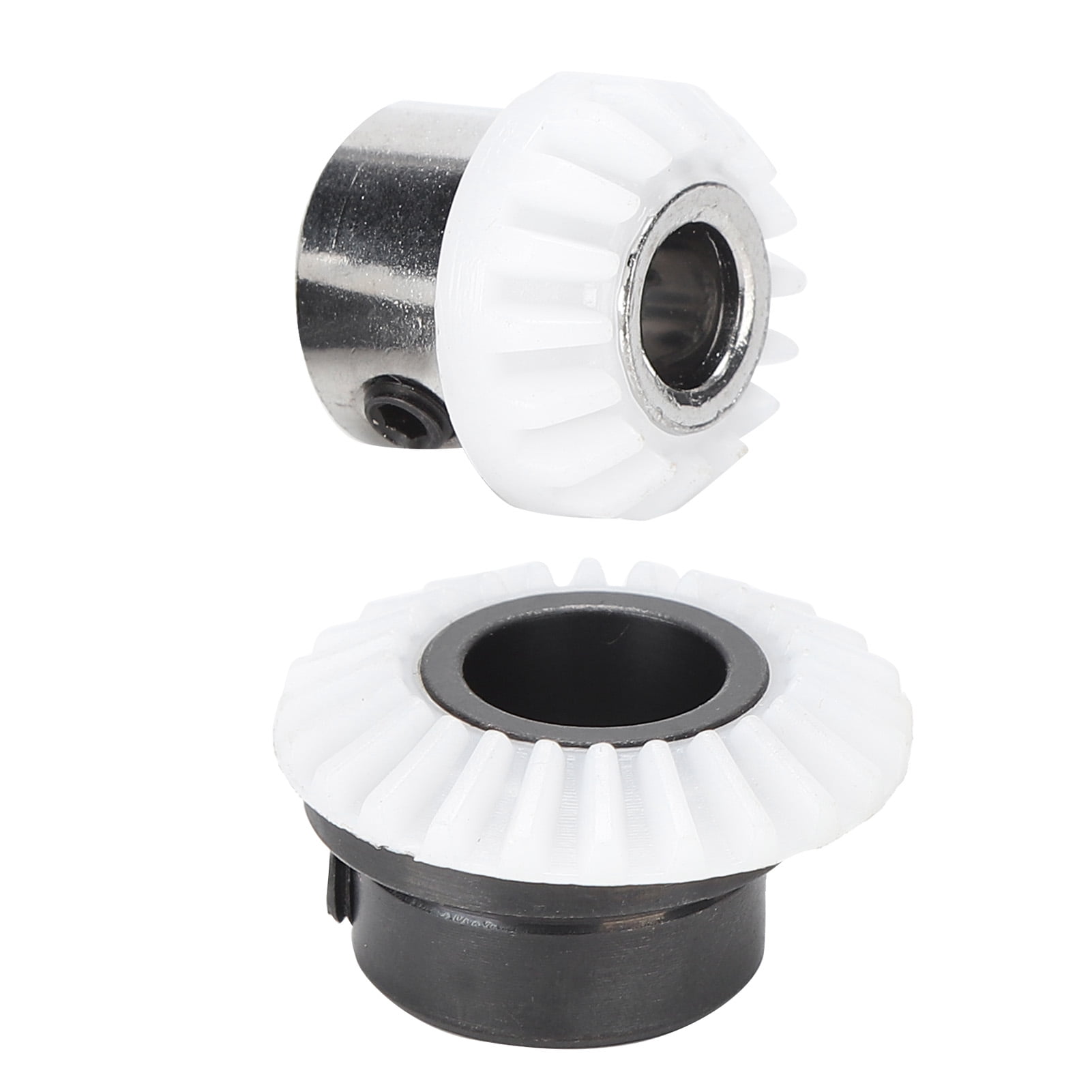 Ymiko Sewing Machine Bevel Gear,2Pcs Bevel Gear Pinion Plastic Iron