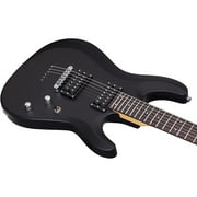Schecter C-6 Deluxe Series Electric Guitar - Satin Black