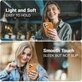 thumbnail image 2 of iPhone 14 Pro Max Phone Case, Premium Liquld Silicone Case, Full-Body Shockproof Protective, Anti-Scratch Soft Microfiber Lining, Ultra Slim Thin Cover, 6.7 inch, Orange, 2 of 14