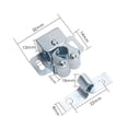 thumbnail image 4 of 10PCS Door Lock Door Touch Latch Cabinets Interlock Switch Chassis Cabinet Spring Ball Locker Adjustable Door Buckle (Silver), 4 of 6