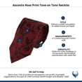 thumbnail image 4 of Ascentix Rose Print Tone on Tone Necktie, 4 of 4