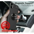 thumbnail image 3 of iPhone Xs Case,360 Degree Rotation Invisible Metal Ring Kickstand Protective Case Compatible Magnetic Car Mount Soft TPU Case Shockproof Anti-Scratch Ultra-Slim Cover,Black, 3 of 7