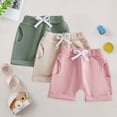 thumbnail image 2 of Khaki Shorts Juniors 3 Pack 4-12Y Girls Shorts Pants Casual Shorts for Toddler Girls Kids Summer Clothes, 2 of 7