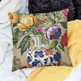 thumbnail image 2 of Throw Pillow Covers Farmhouse Style Flowers Print Cushion Cover Soft Pillow Cases for Home Sofa Bed Chair Car Office Decorative, 2 of 5