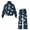 Blue Floral, variant on Chririnla Red Roses Black Pattern Elastic Cuff Two Piece Tracksuit, Stretch Adjustable Drawstring Spandex Blend Women's Sweat Suit for Autumn Shopping Neighborhood Walking