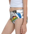 thumbnail image 7 of Pofeuu Panda with Sun glasses Print Soft Cotton Underwear Girls'Briefs Soft Undies, 7 of 7