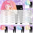 thumbnail image 4 of mgoYE Kids Girl Clothes Tie Dye Long Sleeve Cute Pattern Top and Pants Toddler Girl Fall Spring Outfits Pant Set, 4 of 9