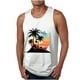 thumbnail image 1 of Camisetas de Tanque de los Hombres Tanque de los Hombres Incolor Gradiente de Impresión Cuello Redondo Correa Delgada Fuga Atrás Regular Casual Deportes Blusas de Tanque, 1 of 5
