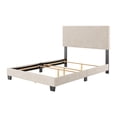 thumbnail image 4 of CorLiving Celeste Modern Upholstered Adult Full Sized Bed Frame with Headboard, Box Spring Required, Beige, 4 of 7