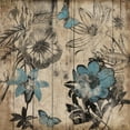 thumbnail image 2 of Grey, Jace 20x20 White Modern Wood Framed Museum Art Print Titled - Wood Floral, 2 of 4