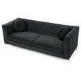 thumbnail image 5 of Glory Furniture Delray Velvet Sofa in Black, 5 of 7