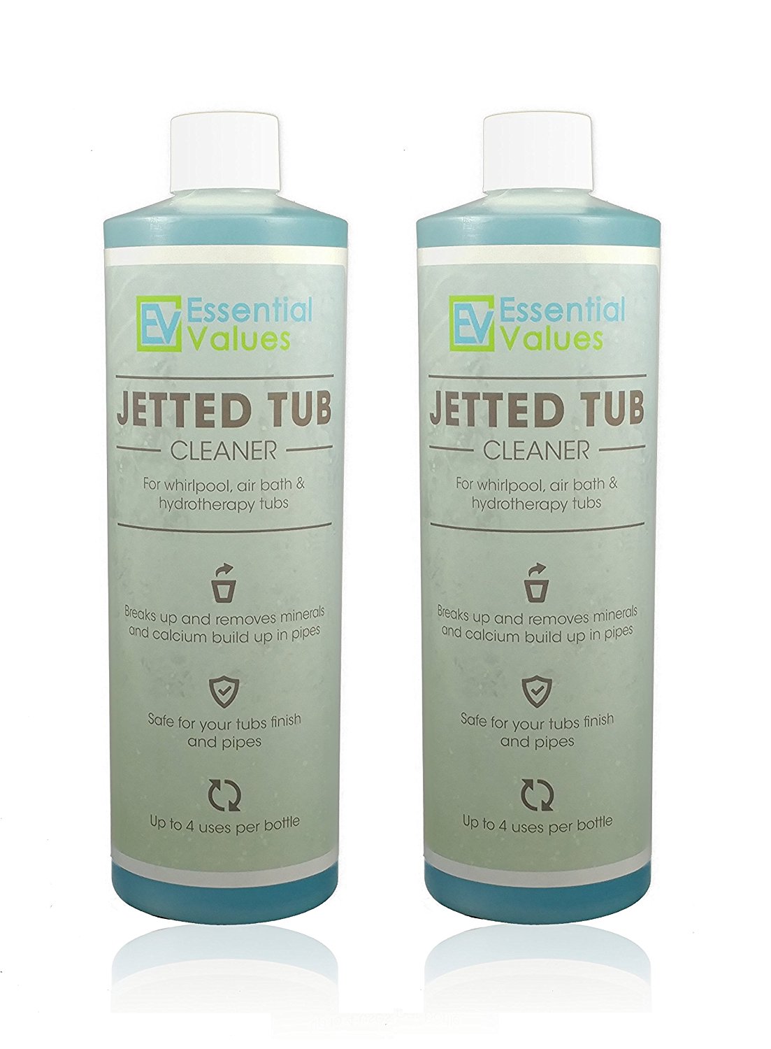 Jetted Tub Cleaner, Whirlpool Tub Cleaner (2 Pack, 16oz / 4 uses per