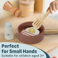 thumbnail image 5 of Play Food Set, Kids Kitchen Play Set, Wooden Play Food Set for Kids Kitchen with Pots and Pans Cookware Cutting Play Food, Toy for Girls Boys 3-8 Year, 5 of 7