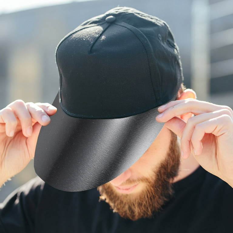 20 Pcs Peaked Cap Visor Mens Sun Hats with UV Protection Sports Bump Caps  Black Baseball for Miss Man