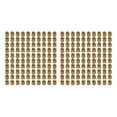 thumbnail image 1 of Écrous Encastrés Ronds Filetés Moletés pour Cylindre en Laiton M2 x 3 mm 200 Pcs, 1 of 8